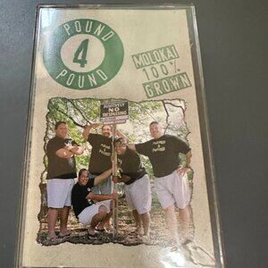 Pound 4 Pound Cassette Molokai 100% Grown 1998 Big “D” Productions Hawaiian Musi